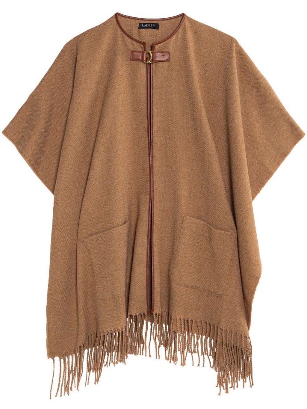 Lauren Ralph Lauren Poncho Cape Brown NWT